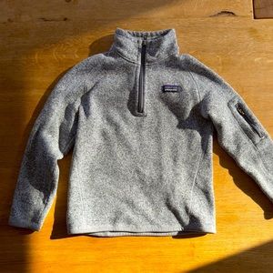 Patagonia 1/4 Zip Better Sweater - S 7/8 - Grey